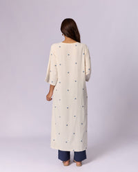 Women's Cotton Kurta/Kaftan - Ivory - view 2 of 6