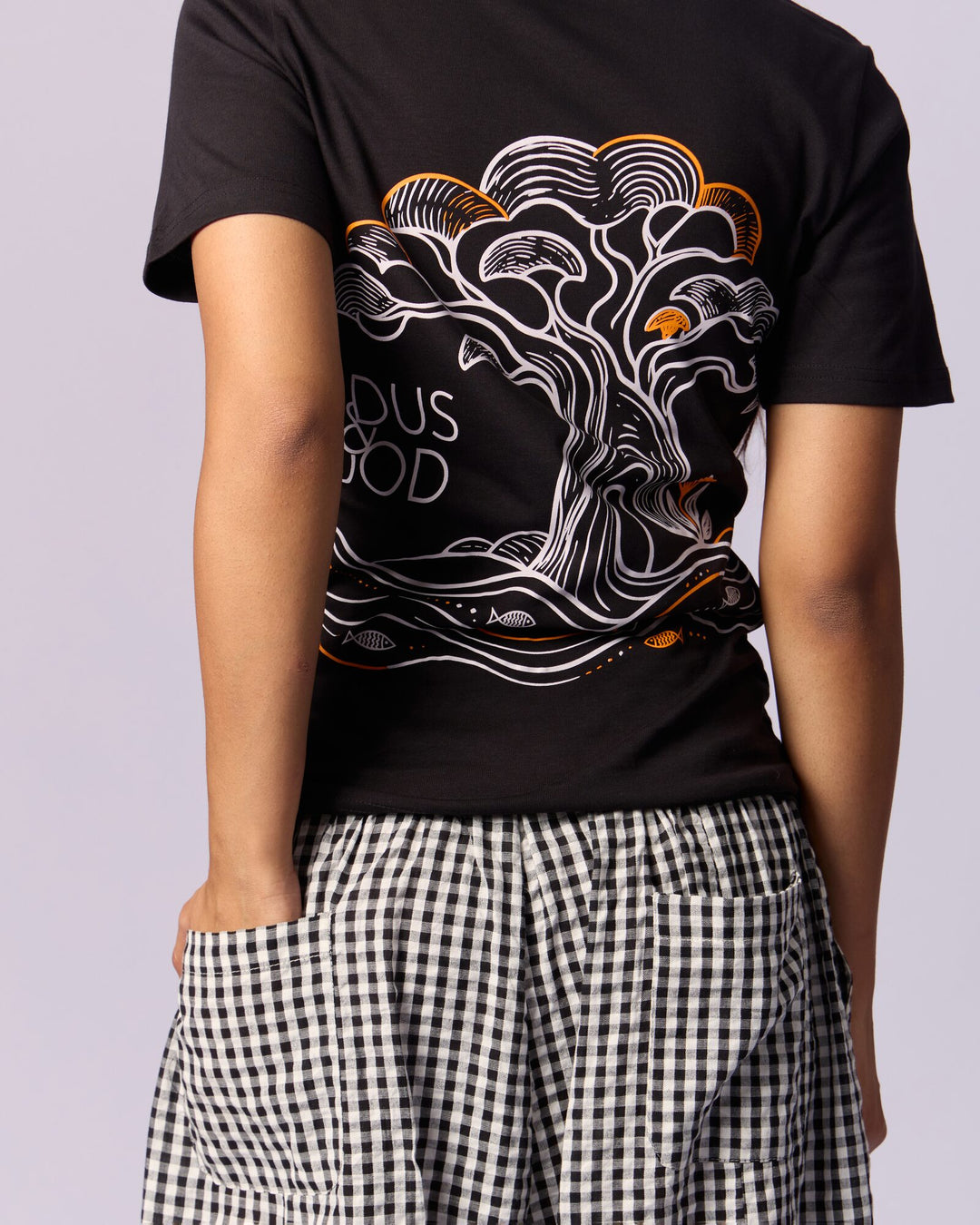 Women's MnM Limited Edition Graphic Cotton T-Shirt - Black - view 4 of 4